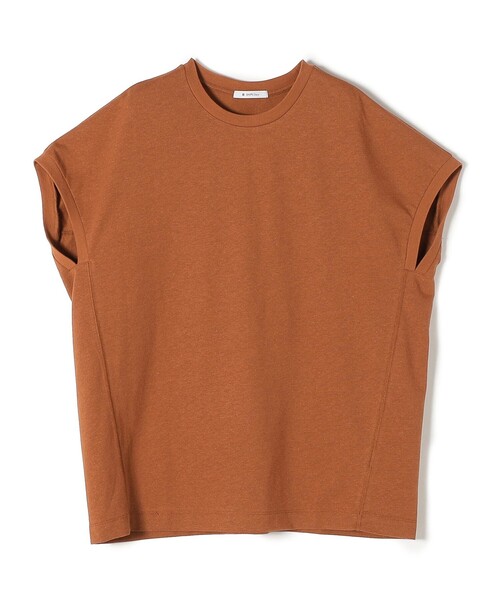 SHIPS Days（シップスデイズ）の「SHIPS Days:クルーネックチュニック（Tシャツ/カットソー・レディース・オフホワイト/ブラウン系その他/ブラック・ONE SIZE）」の8枚目の写真