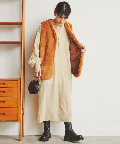 coen（コーエン）の「サイドゴアトラックブーツ（ブーツ・レディース・ブラック/ベージュ・S/M/L/XL）」の10枚目の写真