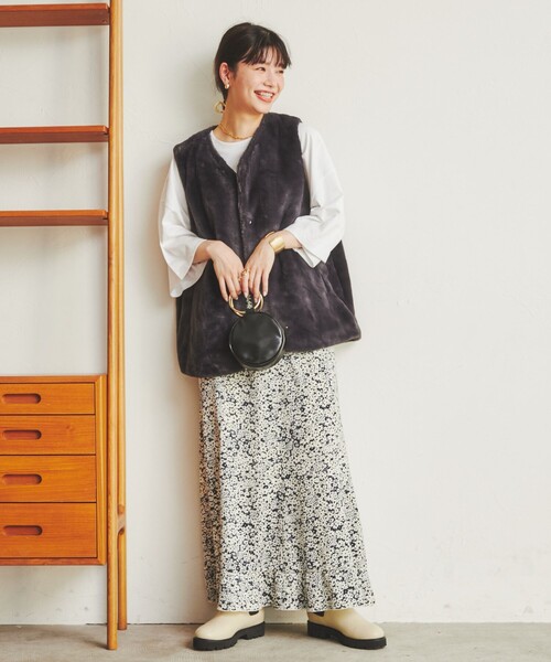 coen（コーエン）の「サイドゴアトラックブーツ（ブーツ・レディース・ブラック/ベージュ・S/M/L/XL）」の13枚目の写真