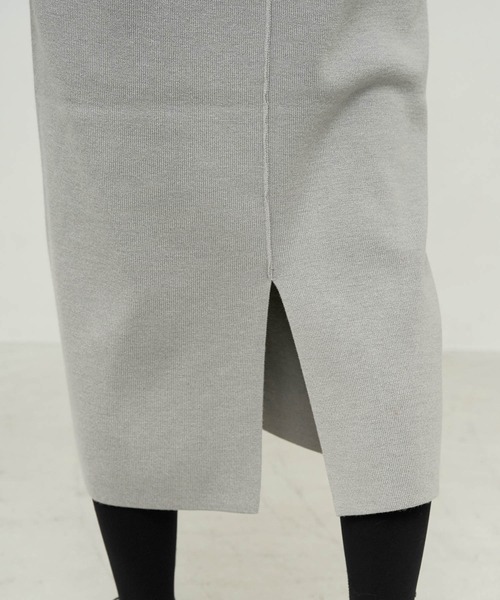 ROPE' PICNIC（ロペピクニック）の「【WEB限定カラー:チャコール,ホワイト】アンチピリングニットジャンパースカート（ジャンパースカート・レディース・チャコールグレー/ライトグレー/ブラック/ベージュ/オフホワイト/ブルー系その他4/ネイビー・40/38）」の14枚目の写真
