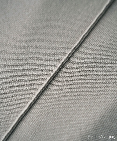 ROPE' PICNIC（ロペピクニック）の「【WEB限定カラー:チャコール,ホワイト】アンチピリングニットジャンパースカート（ジャンパースカート・レディース・チャコールグレー/ライトグレー/ブラック/ベージュ/オフホワイト/ブルー系その他4/ネイビー・40/38）」の9枚目の写真