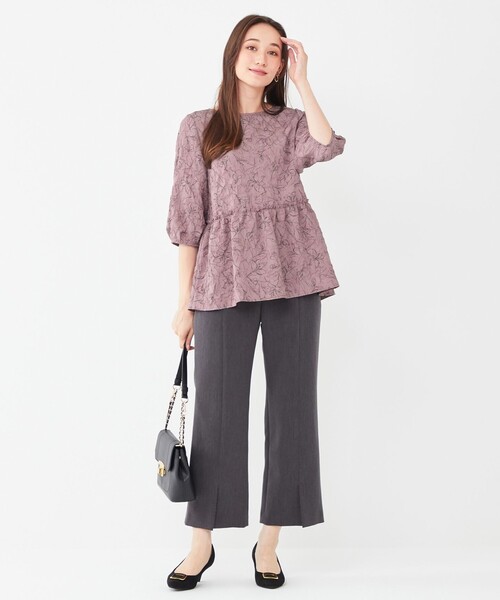 ANY SIS(エニィスィス)の「【洗える】フラワーフクレジャガード ブラウス(シャツ/ブラウス・レディース・ネイビー系/アイボリー系4/ピンク系4・2)」の4枚目の写真