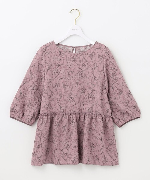 ANY SIS(エニィスィス)の「【洗える】フラワーフクレジャガード ブラウス(シャツ/ブラウス・レディース・ネイビー系/アイボリー系4/ピンク系4・2)」の7枚目の写真