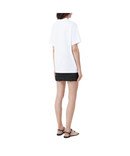 BURBERRY(バーバリー)の「ロゴプリント コットン オーバーサイズTシャツ(Tシャツ/カットソー・レディース・ホワイト×ブルー・M/XS/XXS)」の7枚目の写真