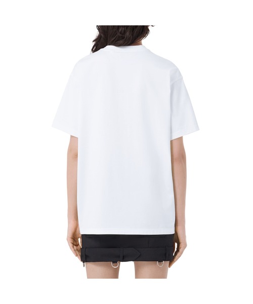 BURBERRY(バーバリー)の「ロゴプリント コットン オーバーサイズTシャツ(Tシャツ/カットソー・レディース・ホワイト×ブルー・M/XS/XXS)」の5枚目の写真