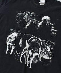 VINTAGE | 【ヴィンテージ古着】00's Y2K  狼 アニマルプリントTシャツ USA製(Tシャツ/カットソー)