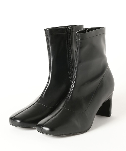 LAKOLE(ラコレ)の「スクエアトゥヒールブーツ / 162224(ブーツ・レディース・ブラック/ダークブラウン/アイボリー・MEDIUM/LARGE)」の14枚目の写真