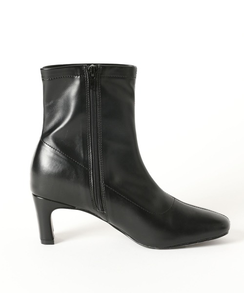 LAKOLE(ラコレ)の「スクエアトゥヒールブーツ / 162224(ブーツ・レディース・ブラック/ダークブラウン/アイボリー・MEDIUM/LARGE)」の12枚目の写真