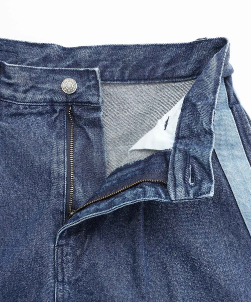 X-girl（エックスガール）の「DENIM CONTRAST LINE PANTS（デニムパンツ・レディース・インディゴブルー・S/M）」の16枚目の写真