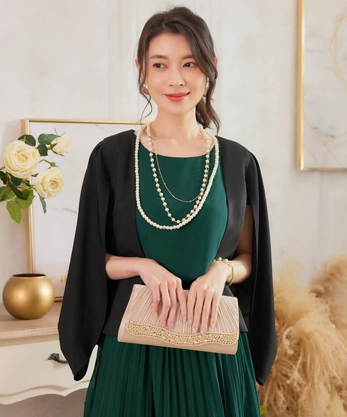 セール ボレロ ケープ風ボレロ パーティーボレロ ジャケット カーディガン ボレロ Dress Plus ドレスプラス のファッション通販 Zozotown