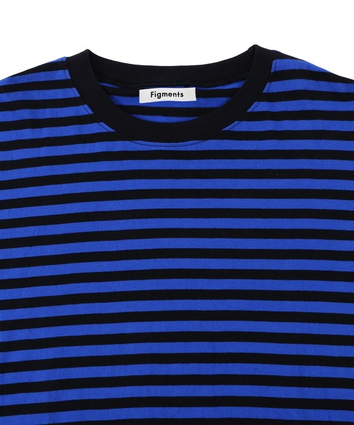 Figments（フィグメンツ）の「ボーダーロンＴ（Tシャツ/カットソー・レディース・ホワイト/ブルー/グリーン・FREE）」の9枚目の写真