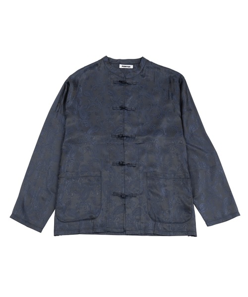 PUNYUS（プニュズ）の「チャイナ柄シャツ（シャツ/ブラウス・レディース・ブラック/パープル系その他/オレンジ/ネイビー・1/2/3/4）」の16枚目の写真