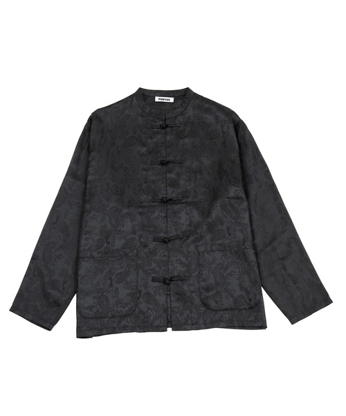 PUNYUS（プニュズ）の「チャイナ柄シャツ（シャツ/ブラウス・レディース・ブラック/パープル系その他/オレンジ/ネイビー・1/2/3/4）」の6枚目の写真