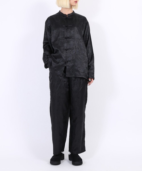 PUNYUS（プニュズ）の「チャイナ柄シャツ（シャツ/ブラウス・レディース・ブラック/パープル系その他/オレンジ/ネイビー・1/2/3/4）」の15枚目の写真