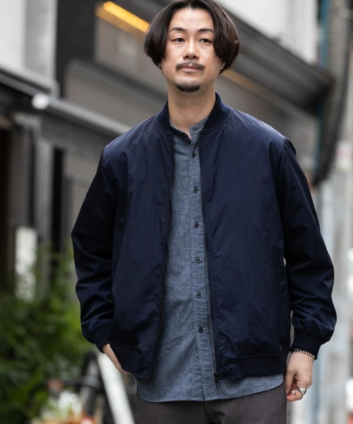 URBAN RESEARCH ROSSO MEN（アーバンリサーチロッソメン）の「『XLサイズあり』撥水ハイカウントMA-1（MA-1・メンズ・ブラック/ネイビー/カーキ・X-LARGE/LARGE/MEDIUM）」の3枚目の写真
