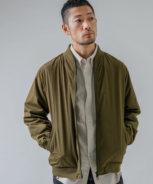 URBAN RESEARCH ROSSO MEN（アーバンリサーチロッソメン）の「『XLサイズあり』撥水ハイカウントMA-1（MA-1・メンズ・ブラック/ネイビー/カーキ・X-LARGE/LARGE/MEDIUM）」の4枚目の写真