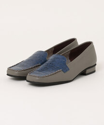 日本製／本革】モカシンシューズ blanc/bleu│Jeffrey Campbell