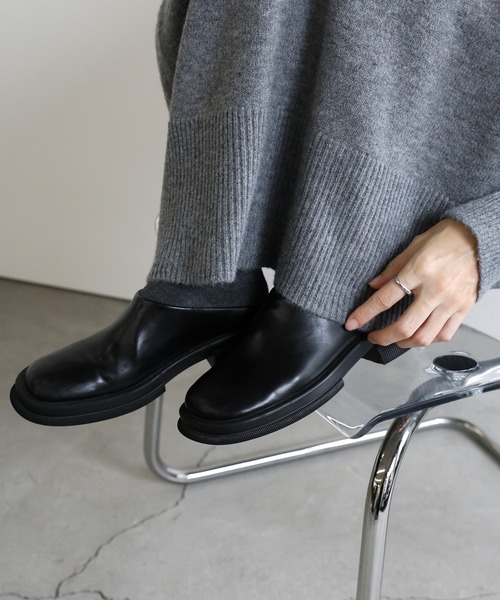 select MOCA(セレクトモカ)の「フェイクレザースライドシューズ(スリッポン・レディース・ブラック/ブラウン・SMALL/MEDIUM/LARGE/X-LARGE)」の10枚目の写真