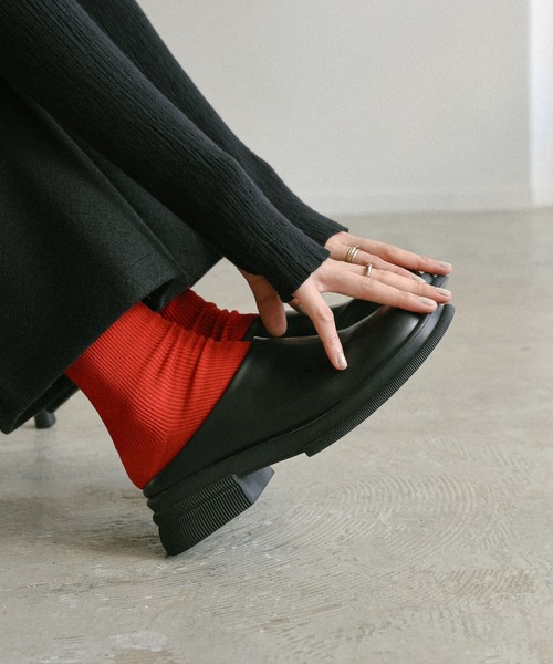 セール】フェイクレザースライドシューズ（スリッポン）｜select MOCA