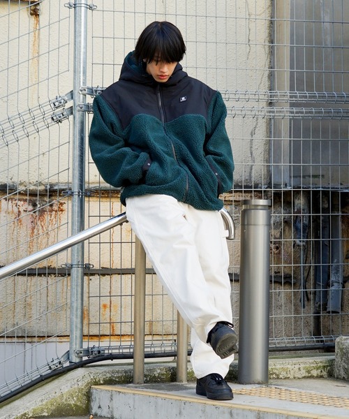 ELEMENT（エレメント）の「ELEMENT メンズ BOA HOOD JACKET ジャケット 【2022年秋冬モデル】/エレメントボアブルゾン（ブルゾン・メンズ・マルチ/ブラック/ベージュ・MEDIUM/LARGE/X-LARGE）」の21枚目の写真