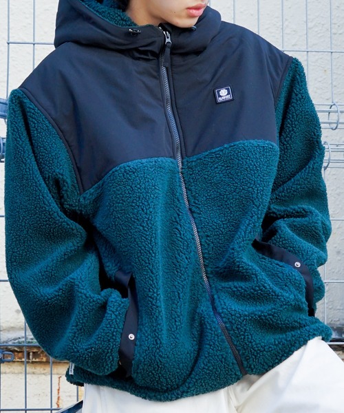 ELEMENT（エレメント）の「ELEMENT メンズ BOA HOOD JACKET ジャケット 【2022年秋冬モデル】/エレメントボアブルゾン（ブルゾン・メンズ・マルチ/ブラック/ベージュ・MEDIUM/LARGE/X-LARGE）」の18枚目の写真