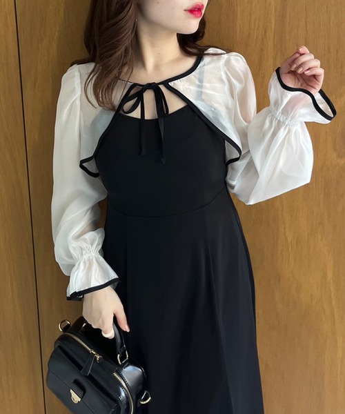 OLIVE des OLIVE(オリーブデオリーブ)の「【WEB限定】2ウェイボレロワンピース(ワンピース・レディース・ブラック/ブラウン/ブルー・FREE)」の12枚目の写真