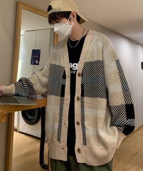 MGV（エムジーヴィー）の「タータンチェックカーディガン