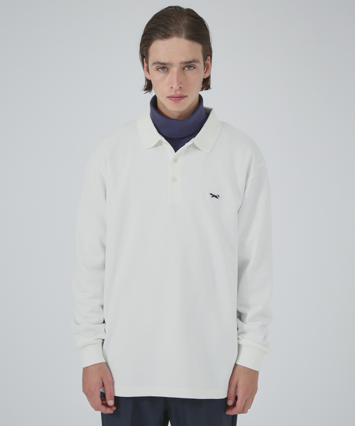 PENNEYS(ぺニーズ)の「PENNEY'S/ペニーズ THE FOX LS POLO SHIRTS フォックスLSポロシャツユニセックスPN22F015(ポロシャツ・メンズ・ネイビー/グリーン/ホワイト/グレー・M/L)」の2枚目の写真