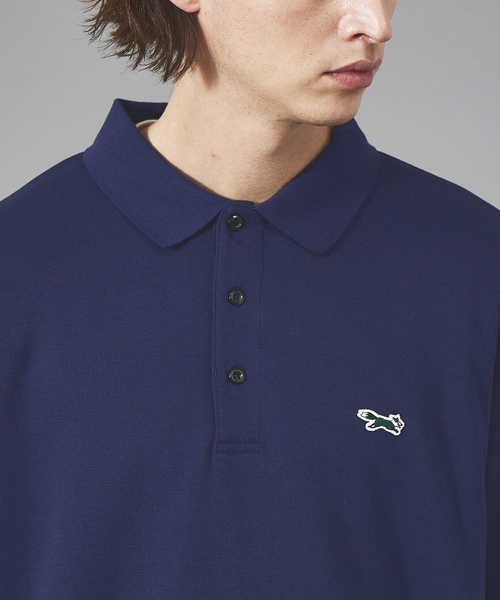PENNEYS(ぺニーズ)の「PENNEY'S/ペニーズ THE FOX LS POLO SHIRTS フォックスLSポロシャツユニセックスPN22F015(ポロシャツ・メンズ・ネイビー/グリーン/ホワイト/グレー・M/L)」の8枚目の写真