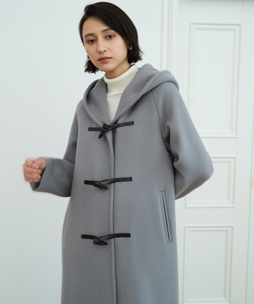 ANAYI（アナイ）の「ダブルビーバーダッフルコート（ダッフルコート・レディース・オフホワイト/トップグレー・36/38）」の19枚目の写真