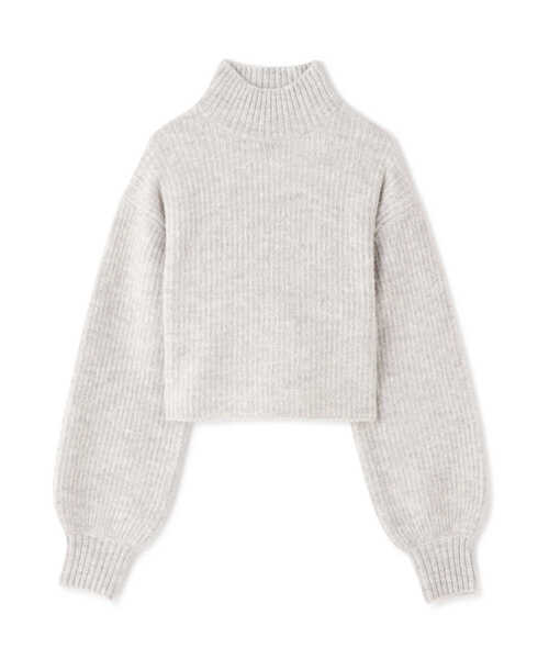 PROPORTION BODY DRESSING(プロポーションボディドレッシング)の「ショートニット / 1212270033(ニット/セーター・レディース・グレー/ホワイト系その他/ライトグリーン・FREE)」の4枚目の写真