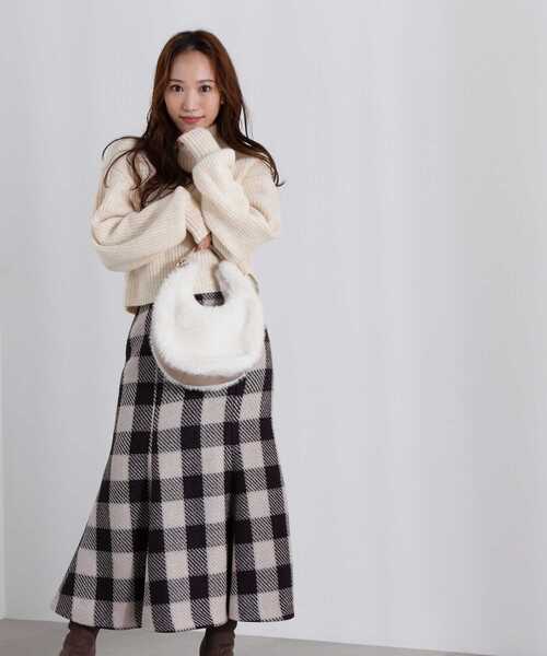 PROPORTION BODY DRESSING(プロポーションボディドレッシング)の「ショートニット / 1212270033(ニット/セーター・レディース・グレー/ホワイト系その他/ライトグリーン・FREE)」の10枚目の写真