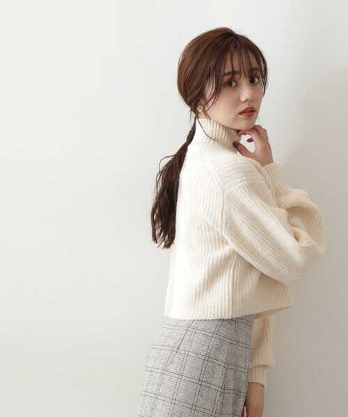 PROPORTION BODY DRESSING(プロポーションボディドレッシング)の「ショートニット / 1212270033(ニット/セーター・レディース・グレー/ホワイト系その他/ライトグリーン・FREE)」の12枚目の写真