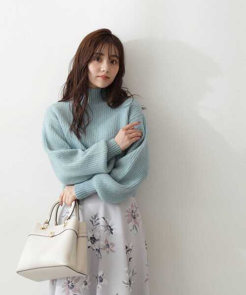 PROPORTION BODY DRESSING(プロポーションボディドレッシング)の「ショートニット / 1212270033(ニット/セーター・レディース・グレー/ホワイト系その他/ライトグリーン・FREE)」の17枚目の写真