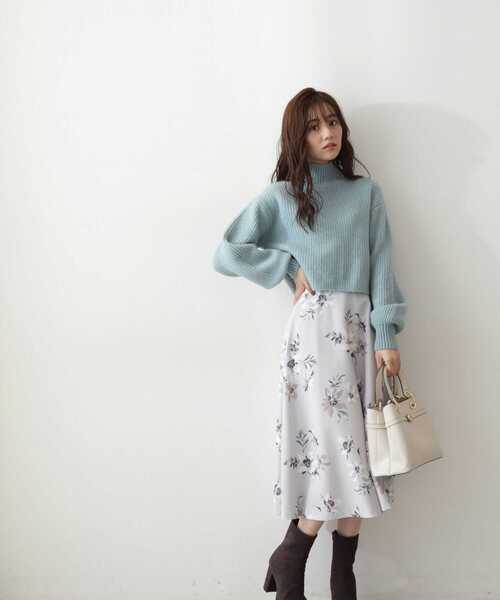 PROPORTION BODY DRESSING(プロポーションボディドレッシング)の「ショートニット / 1212270033(ニット/セーター・レディース・グレー/ホワイト系その他/ライトグリーン・FREE)」の18枚目の写真