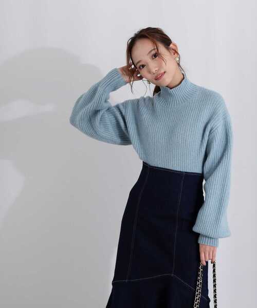 PROPORTION BODY DRESSING(プロポーションボディドレッシング)の「ショートニット / 1212270033(ニット/セーター・レディース・グレー/ホワイト系その他/ライトグリーン・FREE)」の20枚目の写真