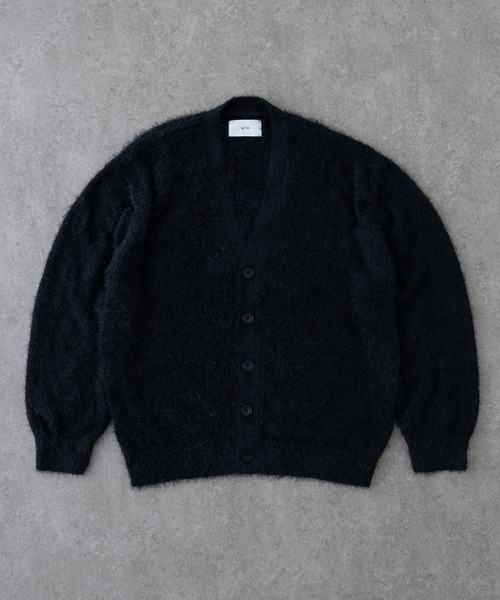 BRICK & SONS(ブリックアンドサンズ)の「フェザーモールニットカーディガン(カーディガン/ボレロ・メンズ・グリーン/ブラック/グレー/ブラウン・M/L/XL)」の2枚目の写真