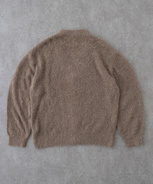 BRICK & SONS(ブリックアンドサンズ)の「フェザーモールニットカーディガン(カーディガン/ボレロ・メンズ・グリーン/ブラック/グレー/ブラウン・M/L/XL)」の7枚目の写真