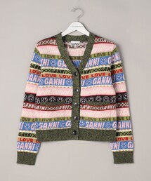 Firsthand（ファーストハンド）の「GANNI/ガニー Graphic Cardigan / グラフィックデザイン Vネックカーディガン（カーディガン/ボレロ）」