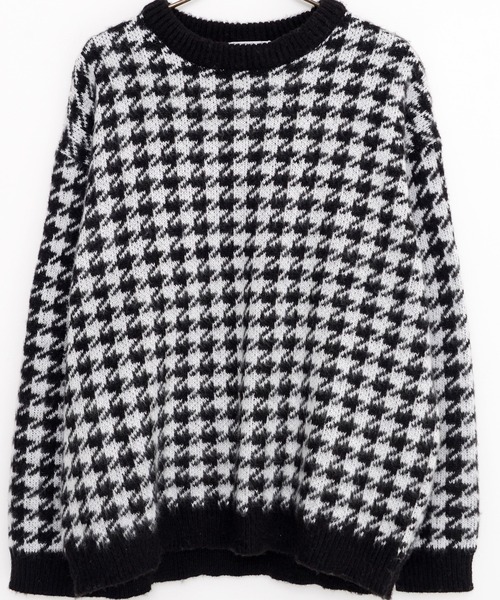 SILVER BULLET（シルバーバレット）の「『SILVER BULLET SELECT AP/シルバーバレットセレクト』総柄シャギークルーネックニット（ニット/セーター・メンズ・グリーン/ライトブラウン/ブラック/イエロー系1/ブルー/ワインレッド/パープル/チャコールグレー/ネイビー/ベージュ・LL/L/M）」の11枚目の写真