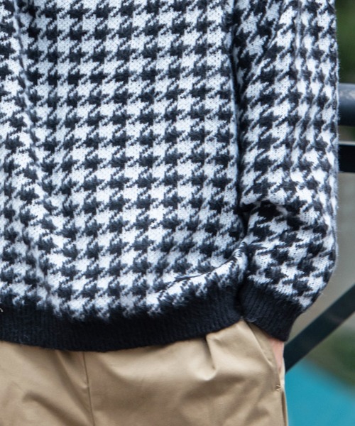 SILVER BULLET（シルバーバレット）の「『SILVER BULLET SELECT AP/シルバーバレットセレクト』総柄シャギークルーネックニット（ニット/セーター・メンズ・グリーン/ライトブラウン/ブラック/イエロー系1/ブルー/ワインレッド/パープル/チャコールグレー/ネイビー/ベージュ・LL/L/M）」の12枚目の写真