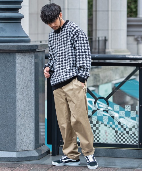 SILVER BULLET（シルバーバレット）の「『SILVER BULLET SELECT AP/シルバーバレットセレクト』総柄シャギークルーネックニット（ニット/セーター・メンズ・グリーン/ライトブラウン/ブラック/イエロー系1/ブルー/ワインレッド/パープル/チャコールグレー/ネイビー/ベージュ・LL/L/M）」の13枚目の写真