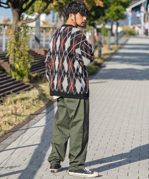 SILVER BULLET（シルバーバレット）の「『SILVER BULLET SELECT AP/シルバーバレットセレクト』総柄シャギークルーネックニット（ニット/セーター・メンズ・グリーン/ライトブラウン/ブラック/イエロー系1/ブルー/ワインレッド/パープル/チャコールグレー/ネイビー/ベージュ・LL/L/M）」の20枚目の写真