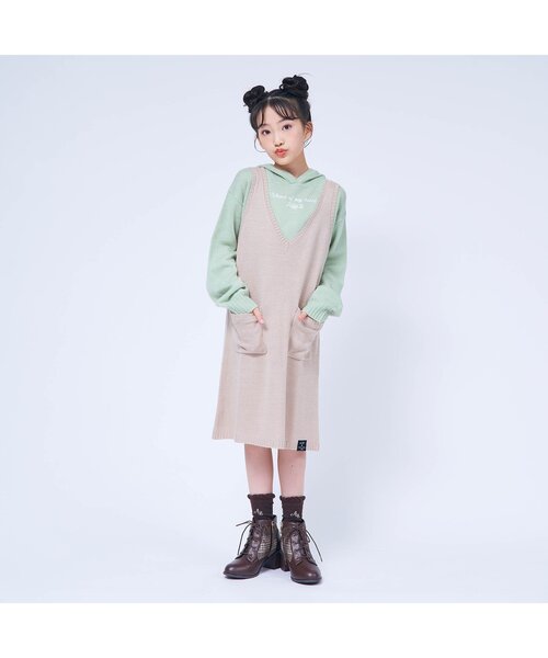 algy(アルジー)の「モノグラムクルーソックス(ソックス/靴下・キッズ・ブラウン/ブラック/オフホワイト・21/24)」の6枚目の写真