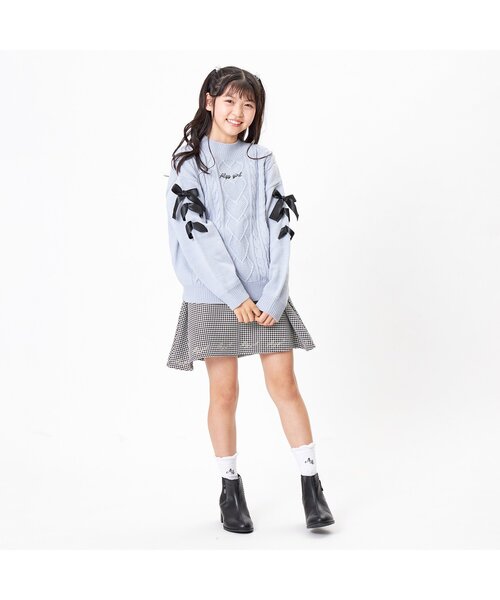 algy(アルジー)の「モノグラムクルーソックス(ソックス/靴下・キッズ・ブラウン/ブラック/オフホワイト・21/24)」の14枚目の写真