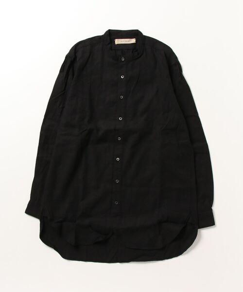 suzuki takayuki(スズキタカユキ)の「peasant shirt(シャツ/ブラウス・メンズ・オフホワイト/モカ/ブラック・2/1/0)」の2枚目の写真