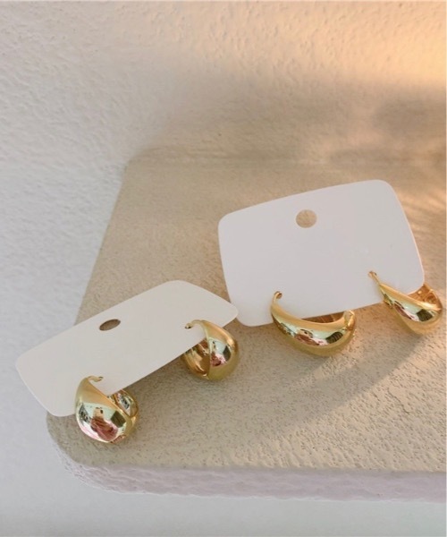 Burner(バーナー)の「【OKUOKU 0909】 ティアドロップデザインピアス oku-pierce-671654170926-689 I(ピアス(両耳用)・レディース・A/B・FREE)」の4枚目の写真