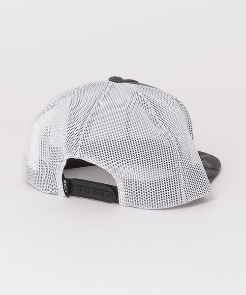 RVCA(ルーカ)の「RVCA キッズ VA ALL THE WAY TRUCKER BOYS キャップ【2023年春夏モデル】/ルーカキッズ帽子(キャップ・キッズ・ブラック/ブラック×ホワイト・FREE)」の4枚目の写真