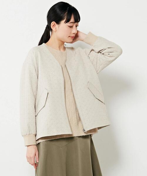 MELROSE claire(メルローズ クレール)の「【透かし柄ラメニットチュニック】(ニット/セーター・レディース・ブルー/グレー/ベージュ/パープル・FREE)」の12枚目の写真