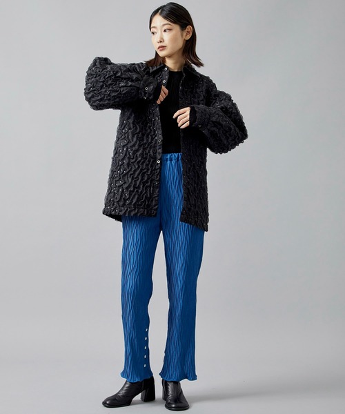 BELPER（ベルパー）の「【BELPER/(ベルパー)】シュリンクシャツジャケット（その他アウター・レディース・ホワイト/ブラック・FREE）」の15枚目の写真